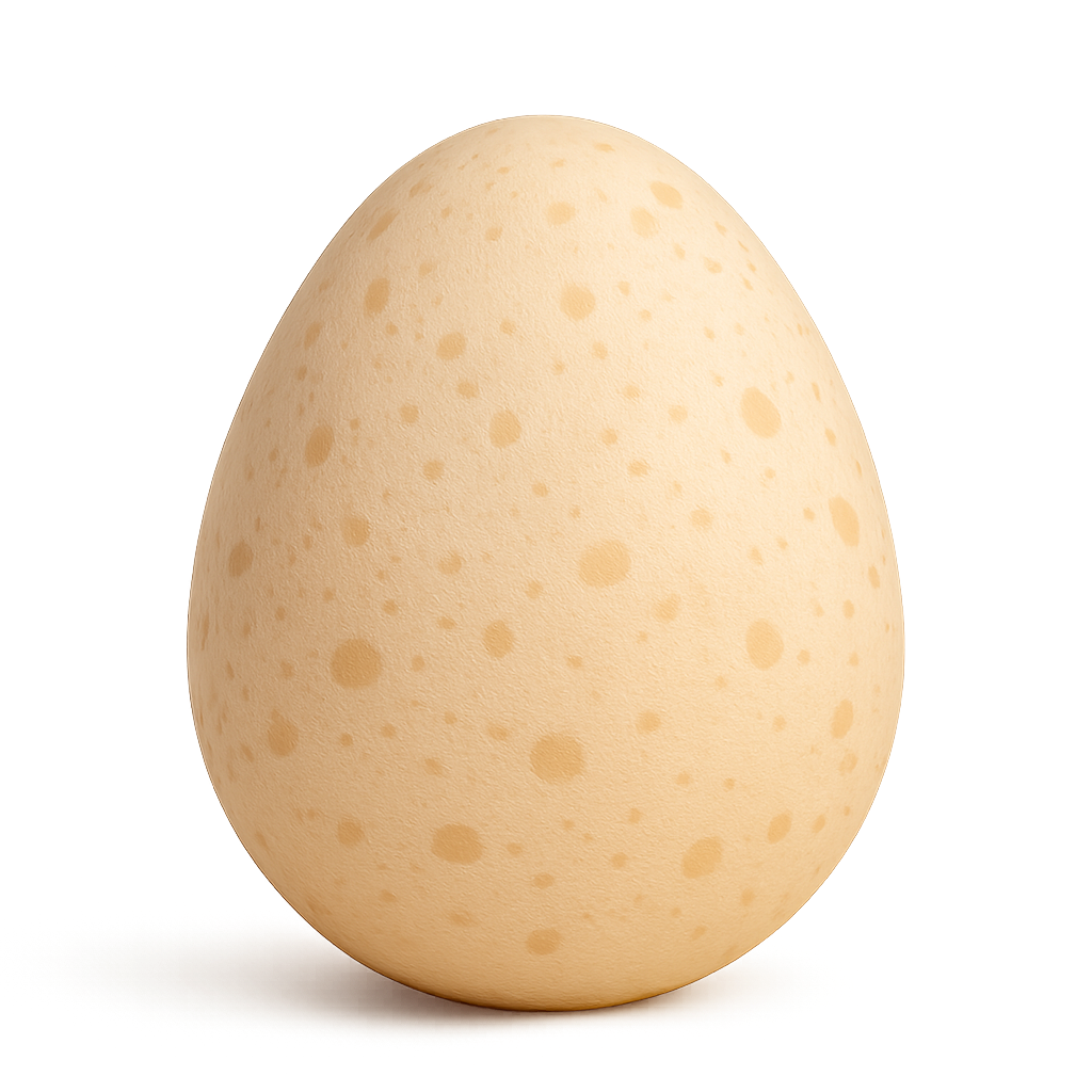Your dinosaur begins as a speckled egg