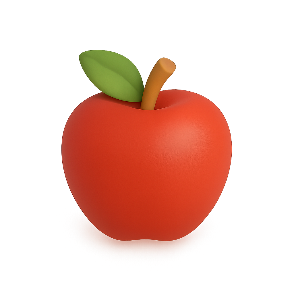 A red apple for your dinosaur